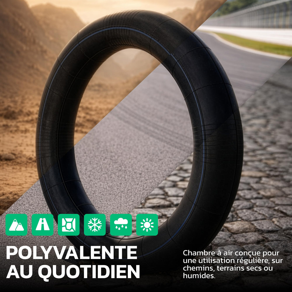 Chambre à air 3.00/3.25-16 valve droite (TR4)