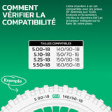 Chambre à air 5.00/5.50-18 renforcée valve droite (TR6)