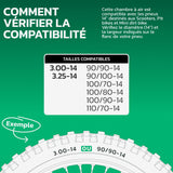 Chambre à air 3.00/3.25-14 valve droite (TR4)
