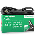 Chambre à air 18 pouces MoovMoov pour pneus de 70/100-18 à 2.75-18, valve Schrader TR4