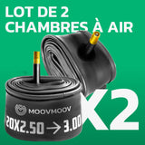 Lot de 2 chambres à air 20 pouces MoovMoov