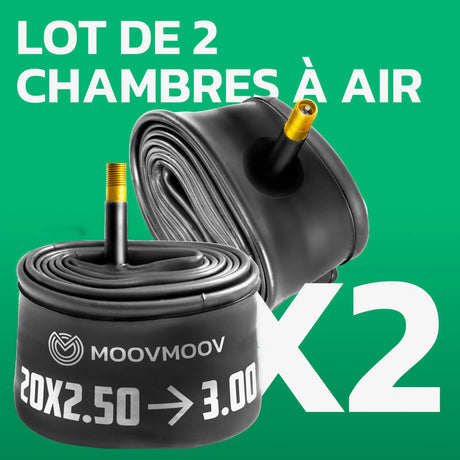 Lot de 2 chambres à air 20 pouces MoovMoov