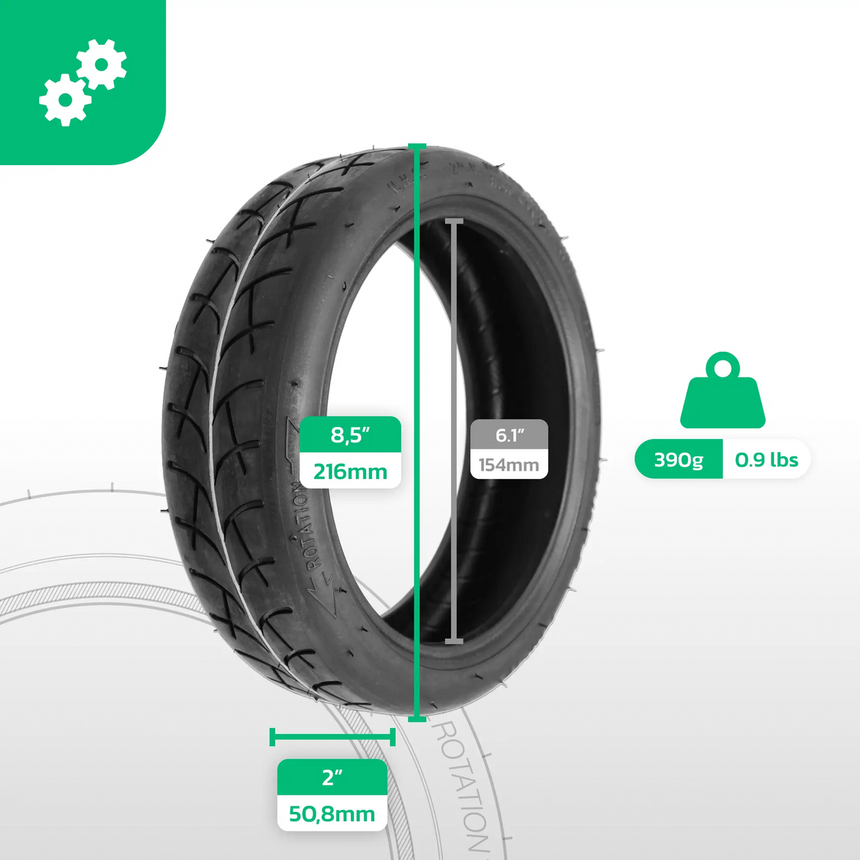 8.5x2 Tyre