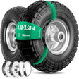 Roues increvables 4.10/3.50-4 jante acier MoovMoov