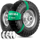 Roues increvables 4.10/3.50-4 jante acier MoovMoov