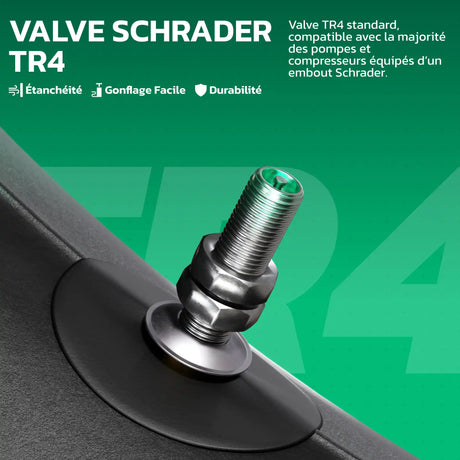 Valve TR4 de la chambre à air moto 14 pouces MoovMoov