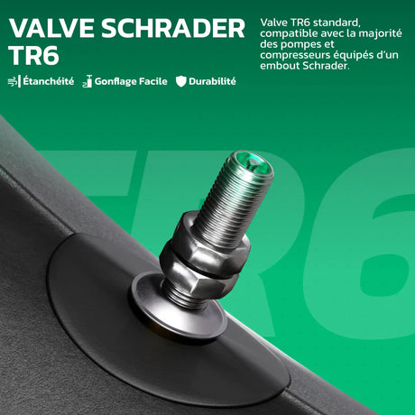Valve Schrader TR6 de la chambre à air 18 pouces MoovMoov