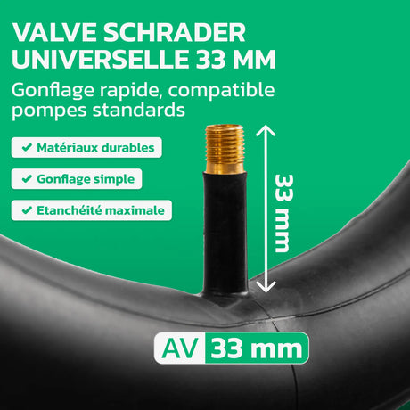 Valve Schrader de Chambre à air 16x1.75/1.95 MoovMoov