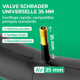 Valve Schrader 35 mm de la chambre à air 16 pouces MoovMoov