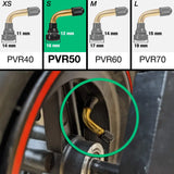 Valve tubeless trottinette coudée pvr50